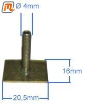 clip trim sill (body rocker panel) (clipping screw)