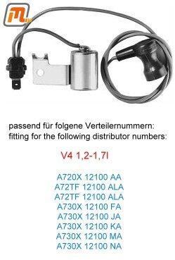 Zündverteiler Kondensator V4 1,3-1,7l  (deutscher Motor, 