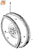 Schwungscheibe Schaltgetriebe  V4 1,7-2,0l  (Ø 242mm = 9 1/2