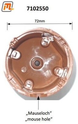 ignition distributor cap V4 1,2-1,5l  (please compare picture)